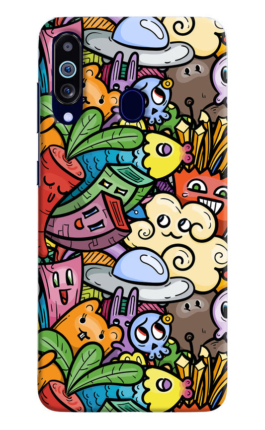 Veggie Doodle Samsung M40/A60 Hard Case Back Cover by Casekaro