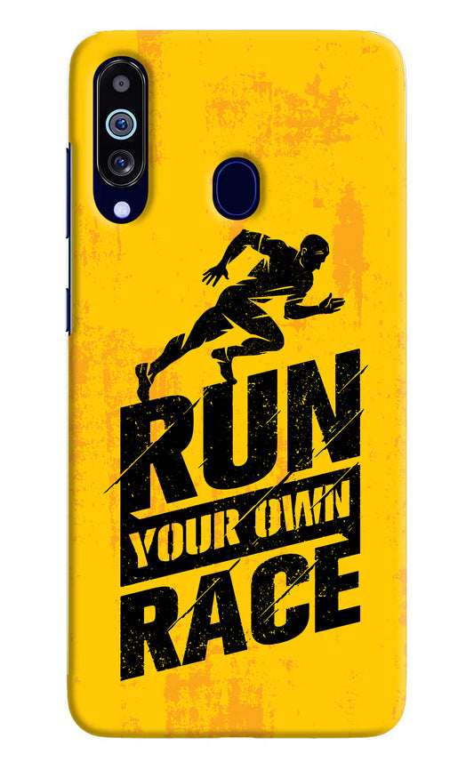 Run Your Own Race Samsung M40/A60 Hard Case Back Cover by Casekaro