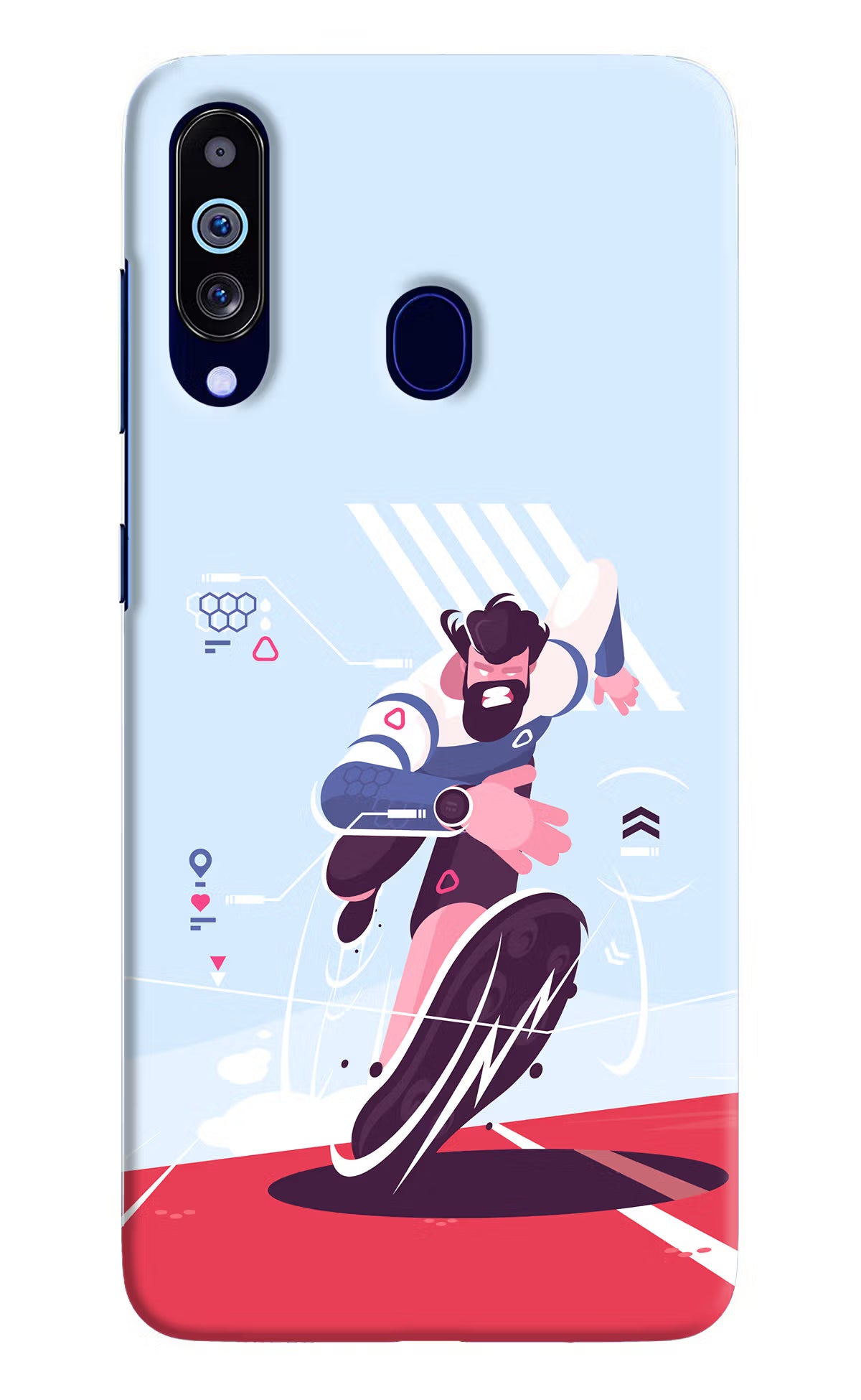 Run Pro Samsung M40/A60 Hard Case Back Cover by Casekaro