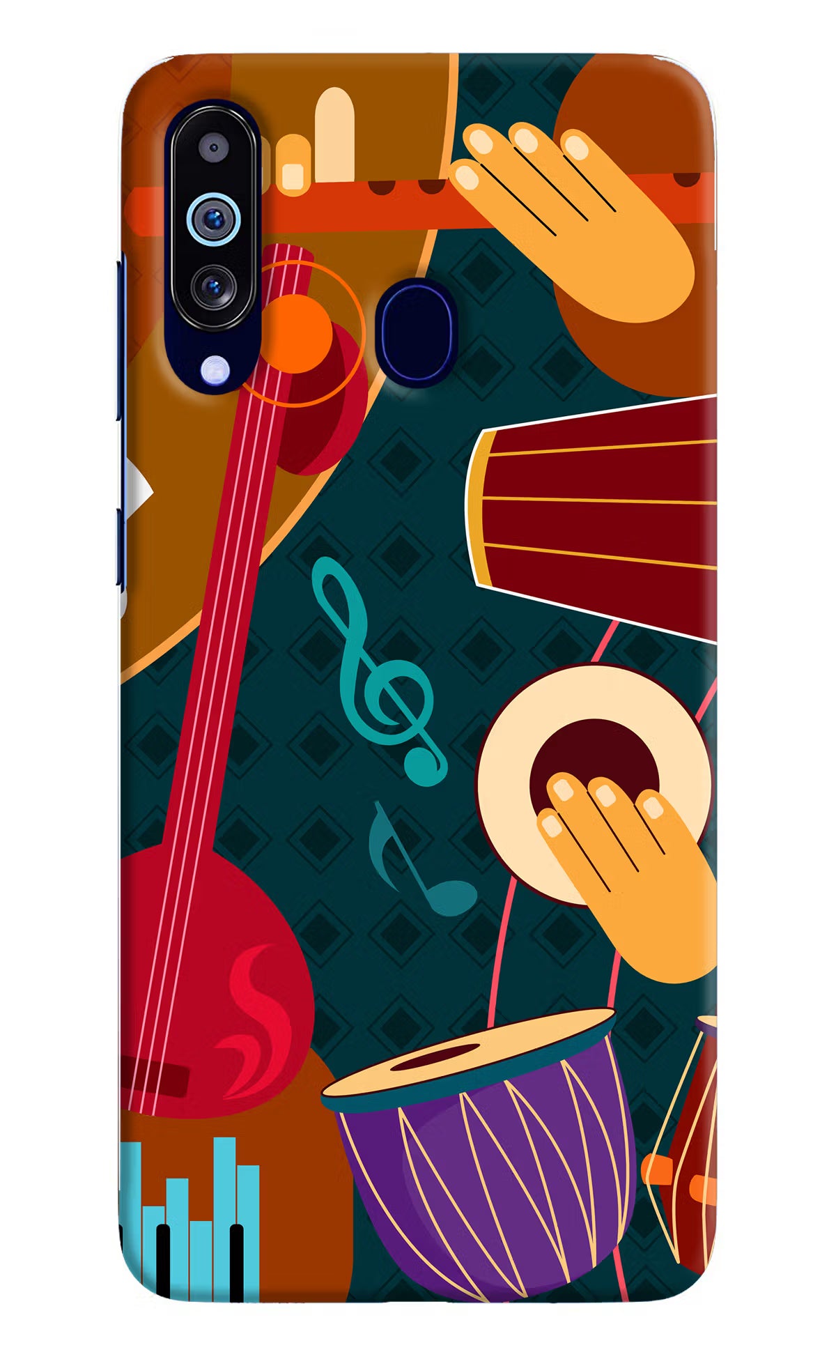 Music Instrument Samsung M40/A60 Hard Case Back Cover by Casekaro