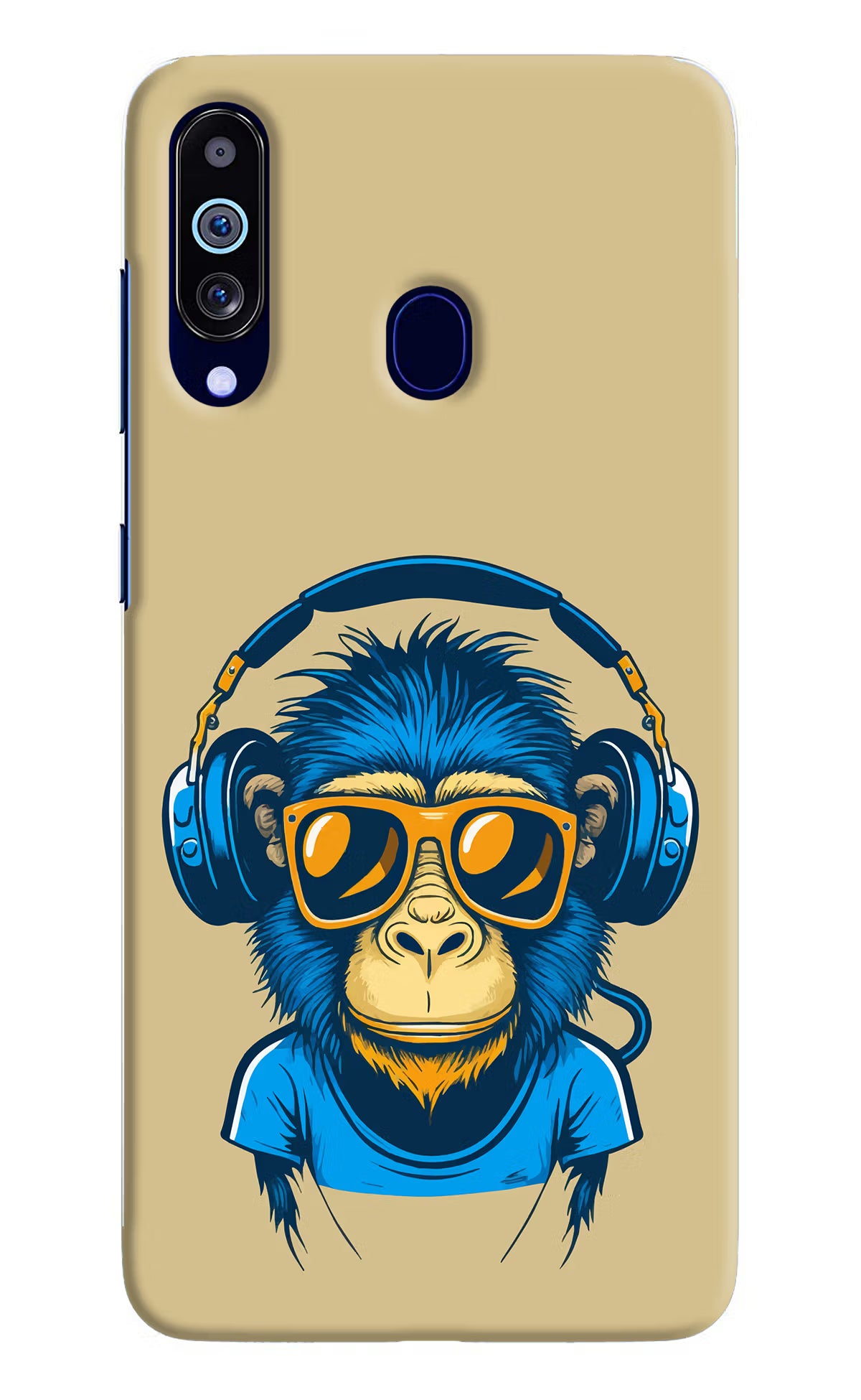 Monkey Headphone Samsung M40/A60 Hard Case Back Cover by Casekaro