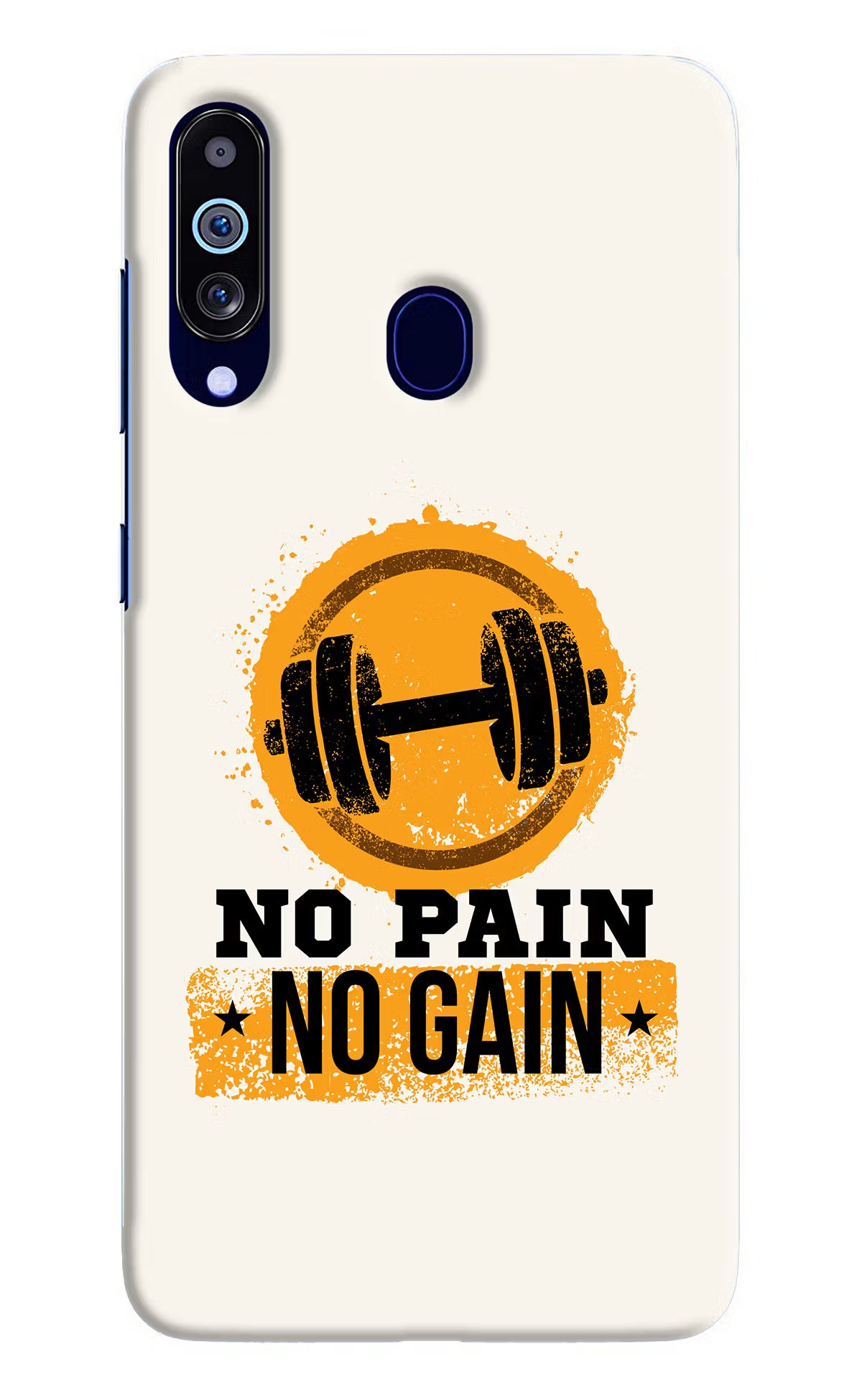 No Pain No Gain Samsung M40/A60 Hard Case Back Cover by Casekaro