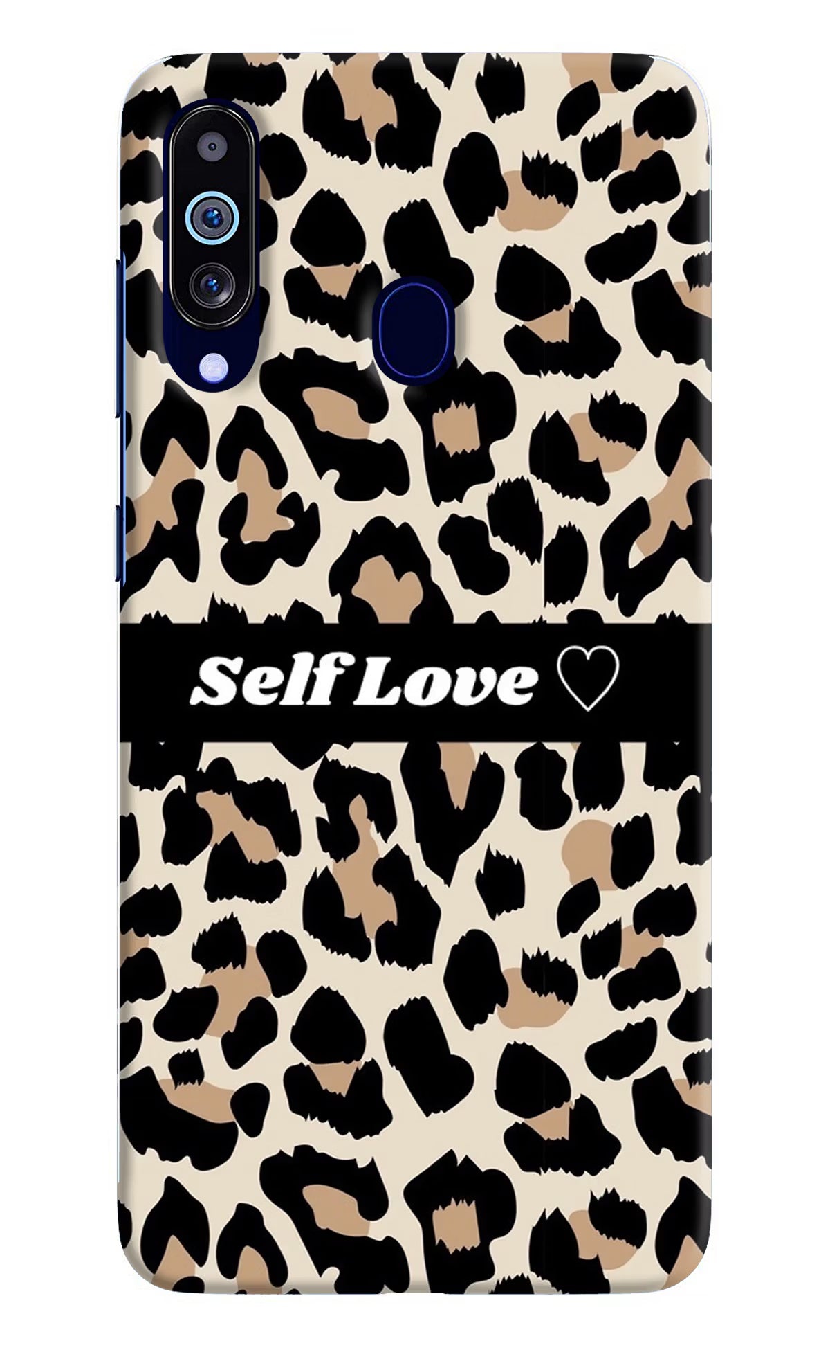 Leopard Print Self Love Samsung M40/A60 Hard Case Back Cover by Casekaro