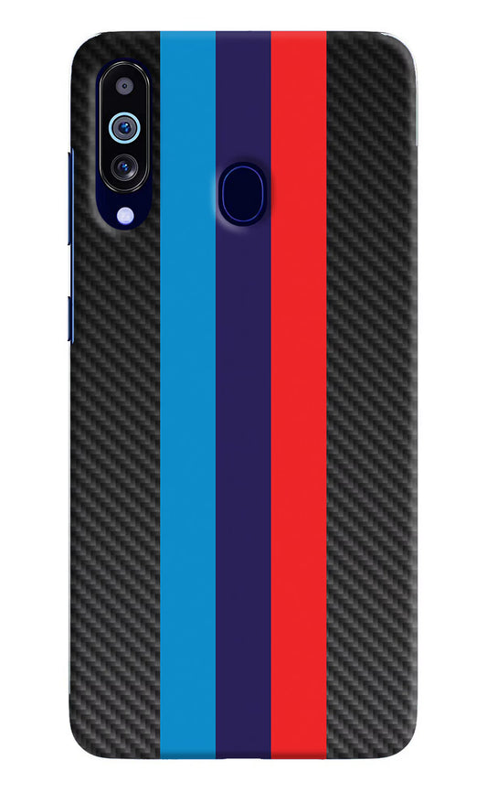 BMW Stripes Pattern Samsung M40/A60 Hard Case Back Cover by Casekaro