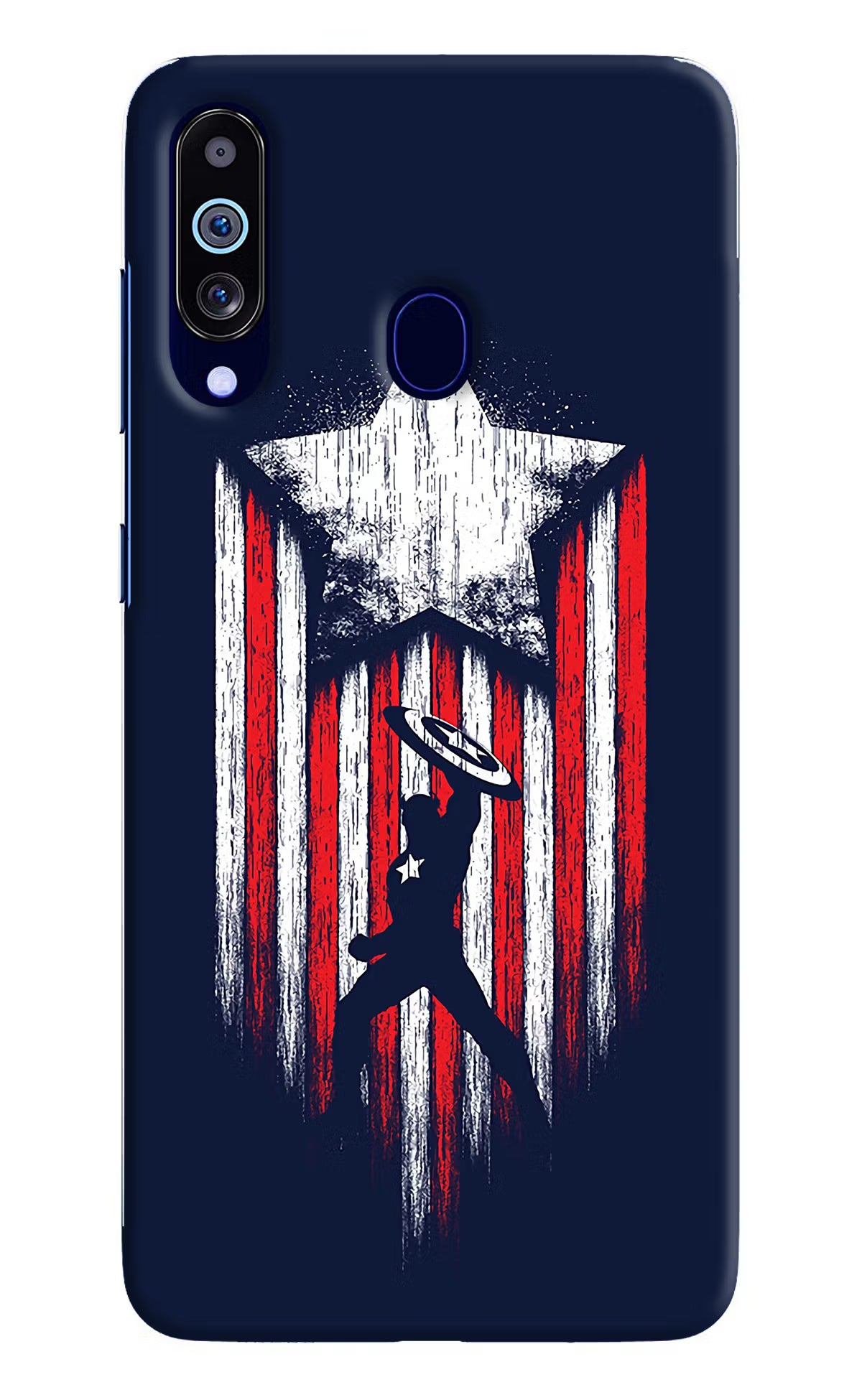 Captain America Marvel Art Samsung M40/A60 Hard Case Back Cover by Casekaro