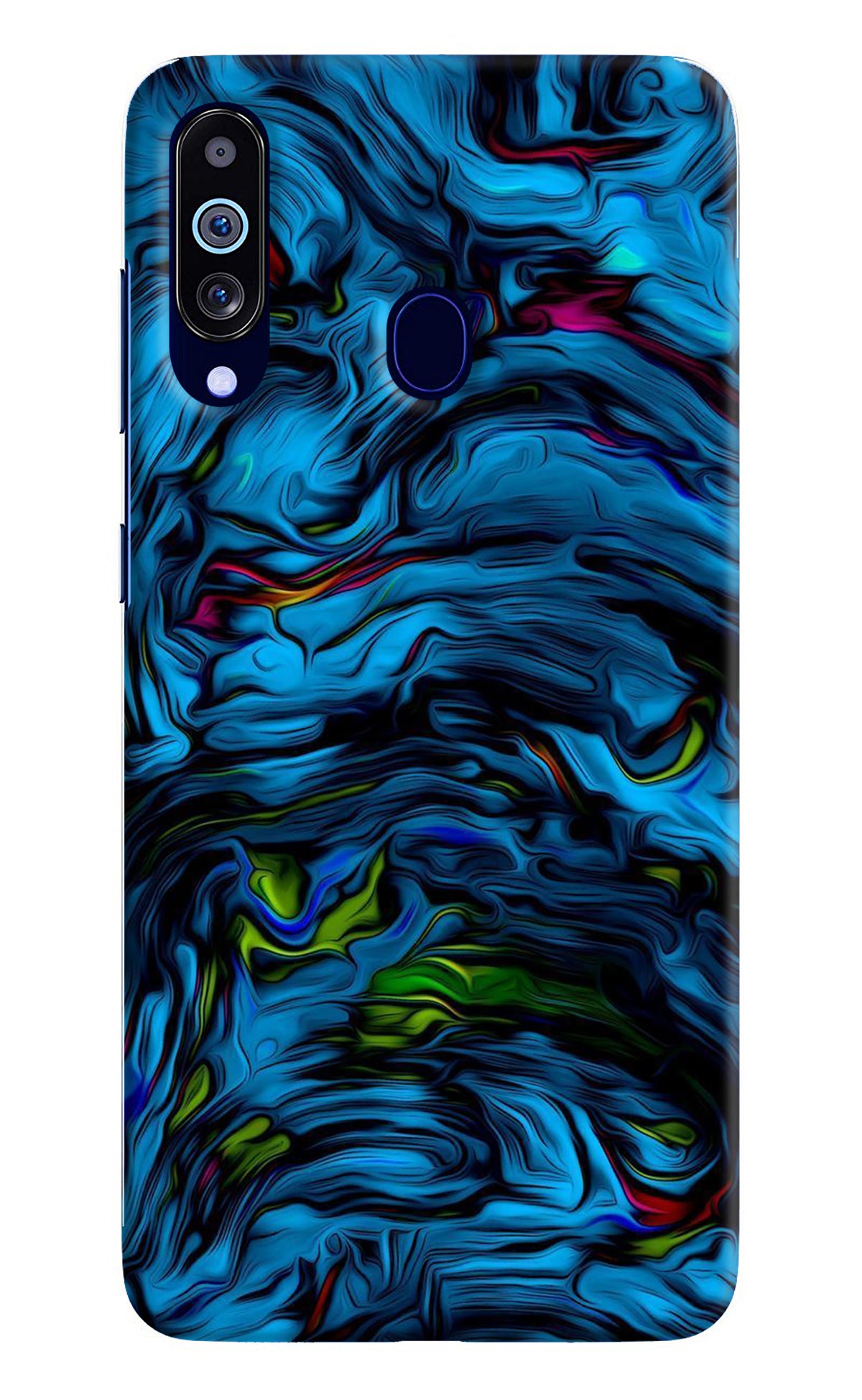 Dark Blue Abstract Samsung M40/A60 Back Cover