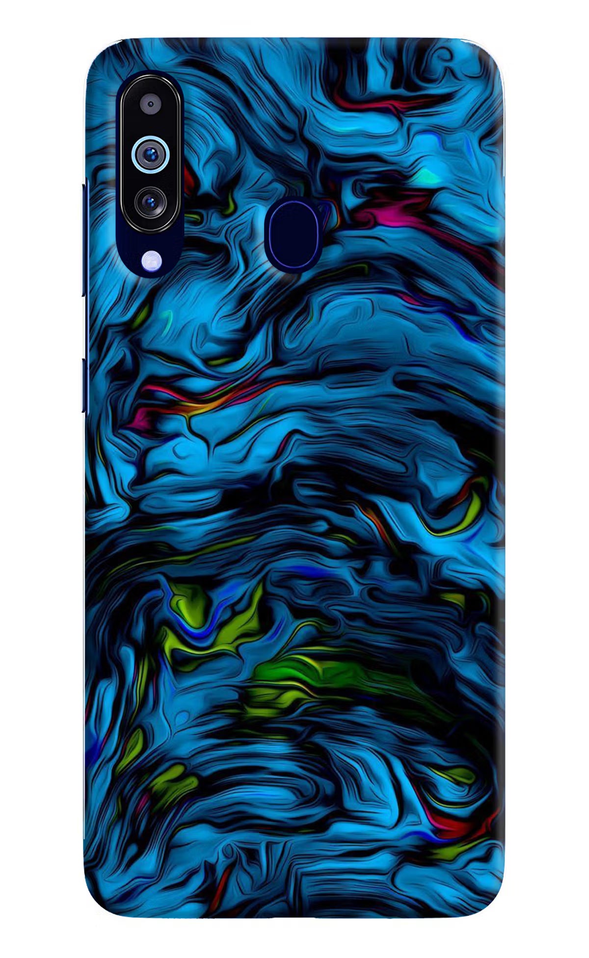 Dark Blue Abstract Samsung M40/A60 Hard Case Back Cover by Casekaro