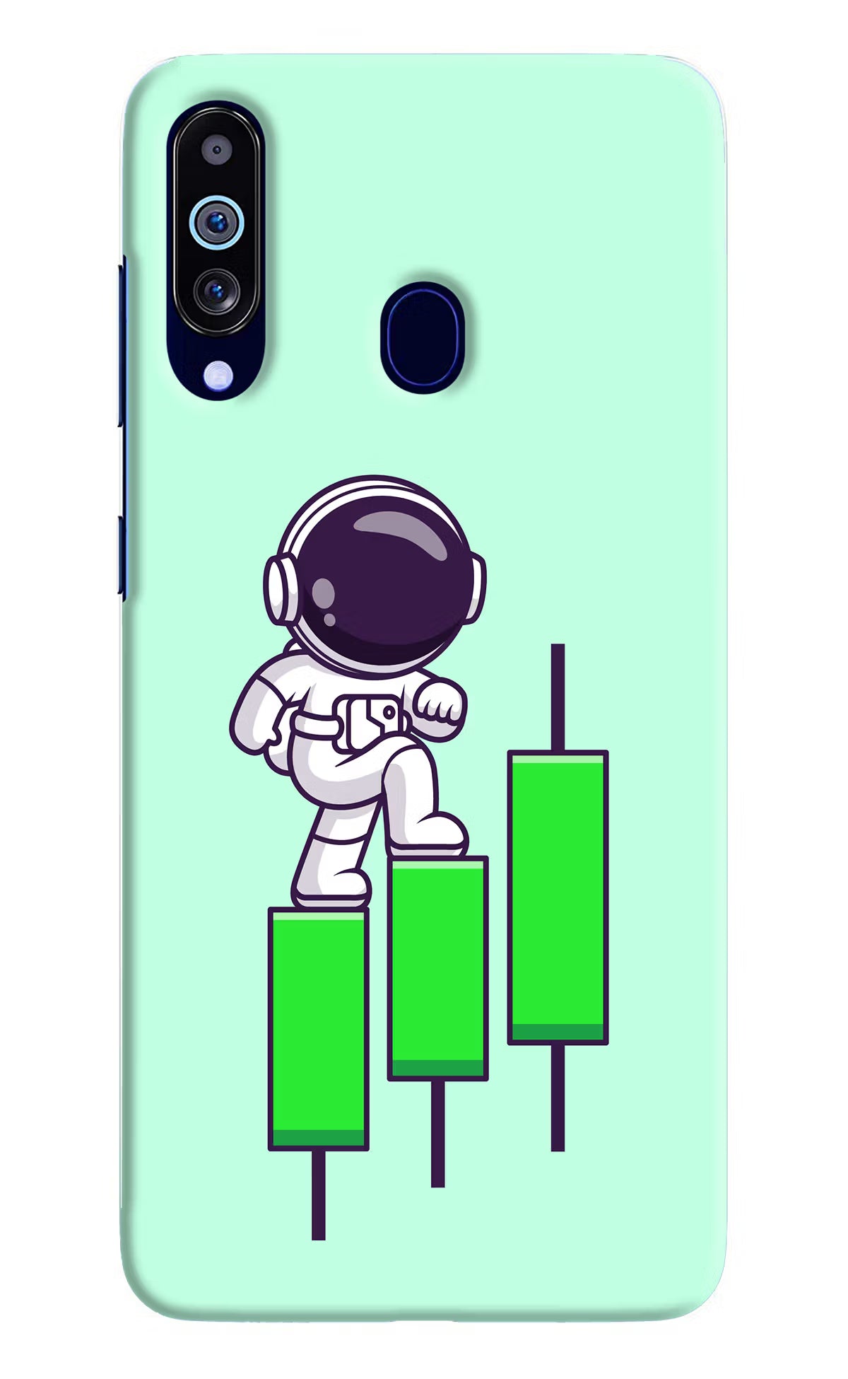 Astronaut Trader Samsung M40/A60 Hard Case Back Cover by Casekaro