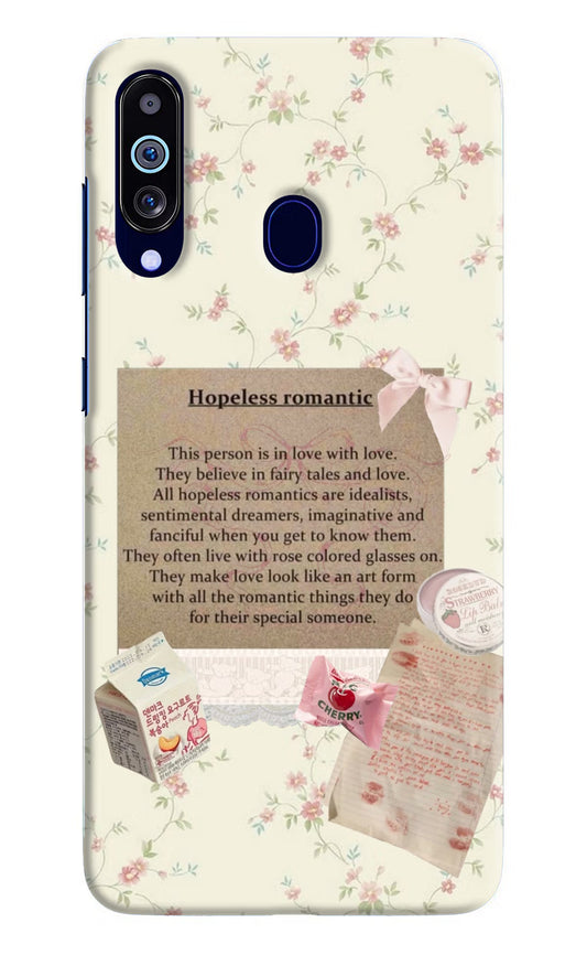 Hopeless Romantic Samsung M40/A60 Hard Case Back Cover by Casekaro