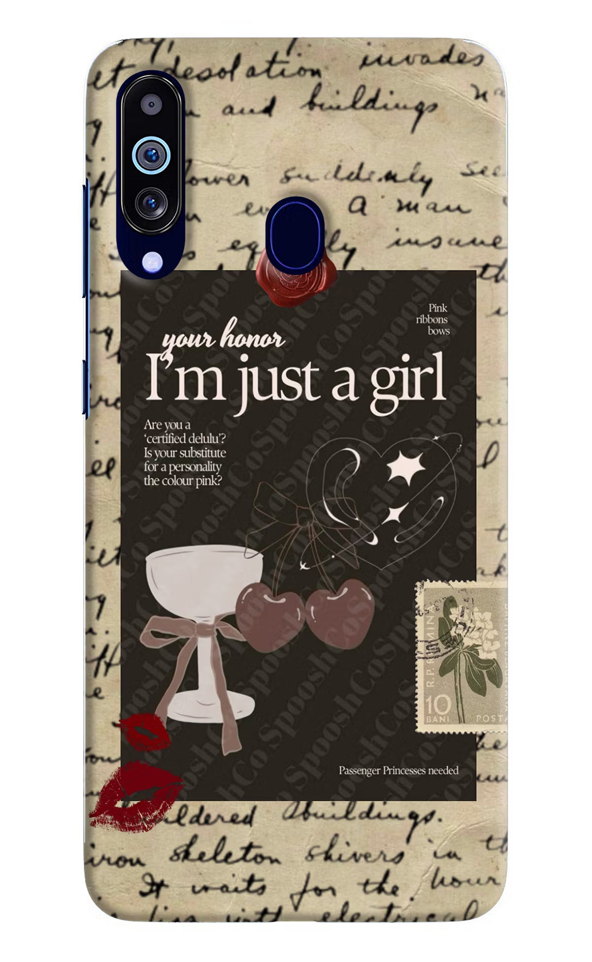 I am just a girl Samsung M40/A60 Hard Case Back Cover by Casekaro