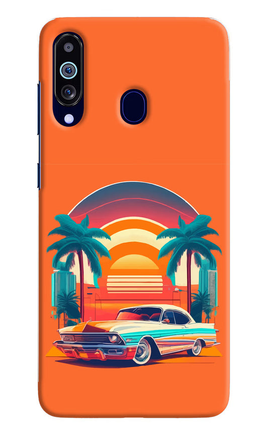 Palm Drive 80s Samsung M40/A60 Hard Case Back Cover by Casekaro