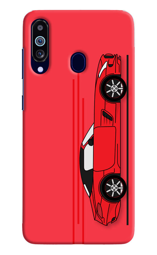 Red Velocity Samsung M40/A60 Hard Case Back Cover by Casekaro
