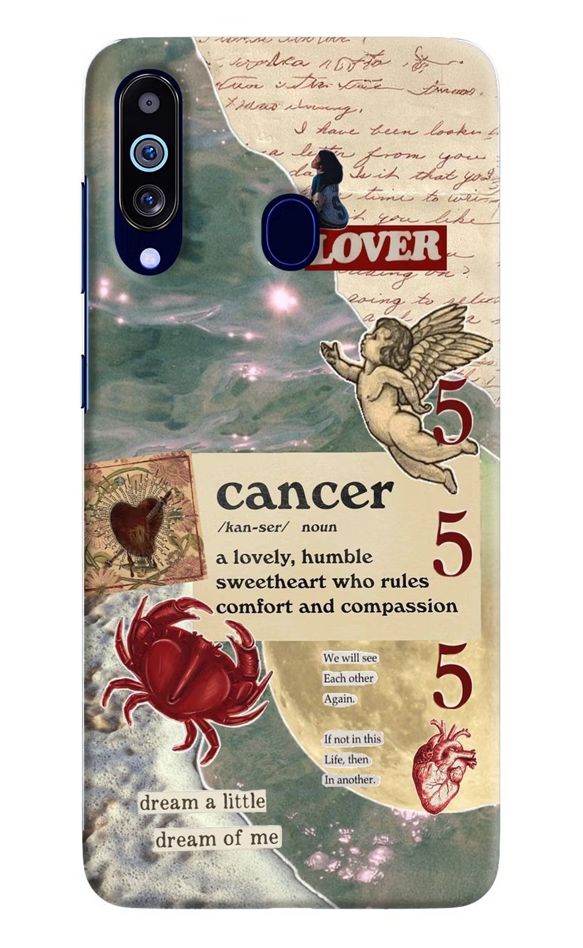 Cancer Zodiac Samsung M40/A60 Hard Case Back Cover by Casekaro