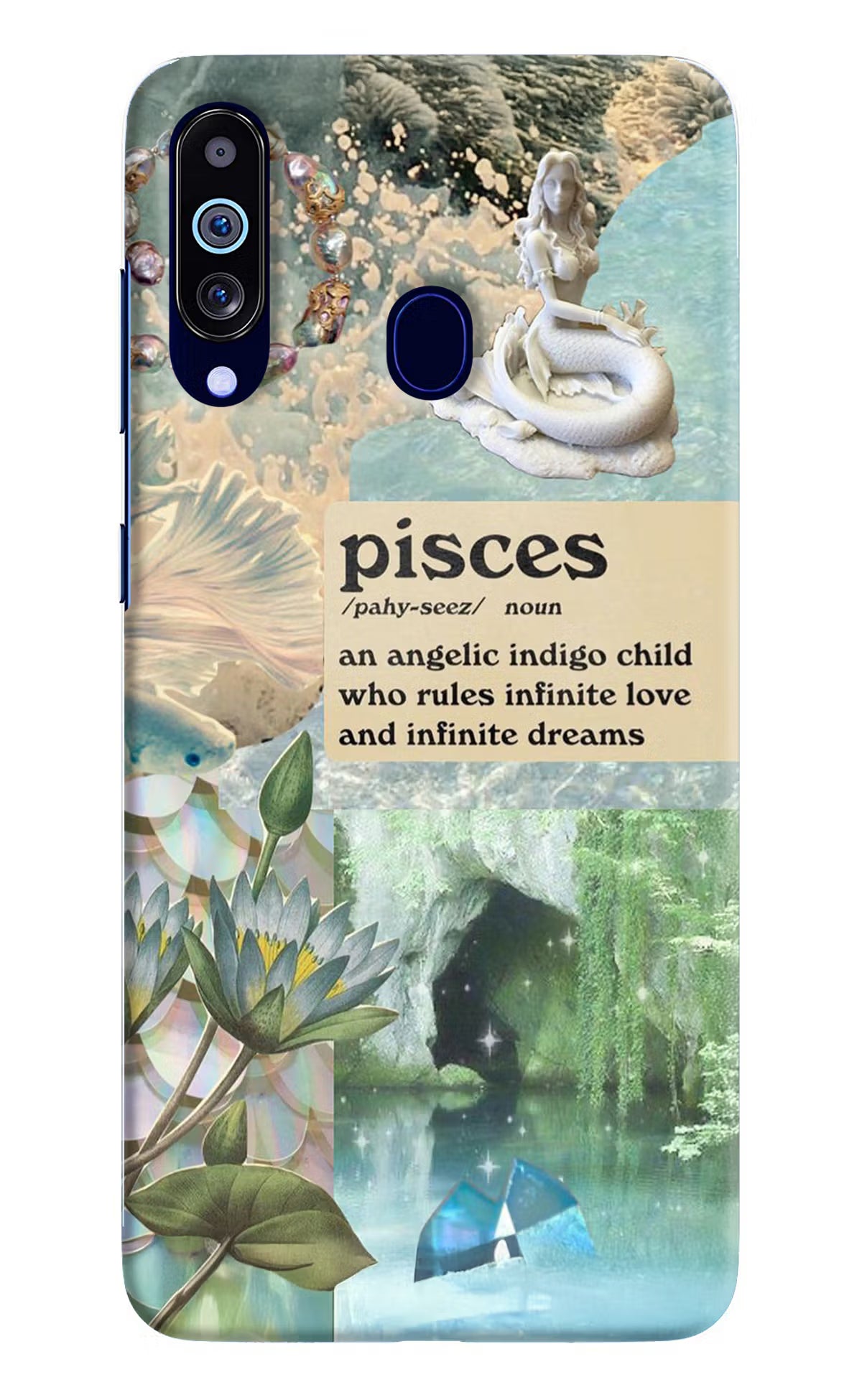 Pisces Zodiac Samsung M40/A60 Hard Case Back Cover by Casekaro