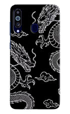 Twin Dragons Samsung M40/A60 Hard Case Back Cover by Casekaro