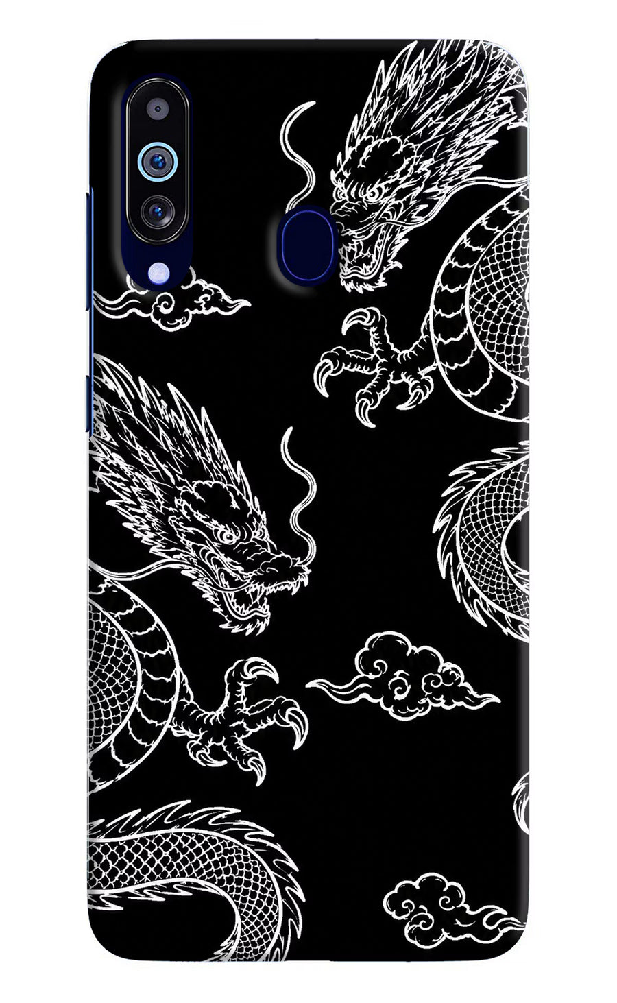 Twin Dragons Samsung M40/A60 Back Cover, Hard case