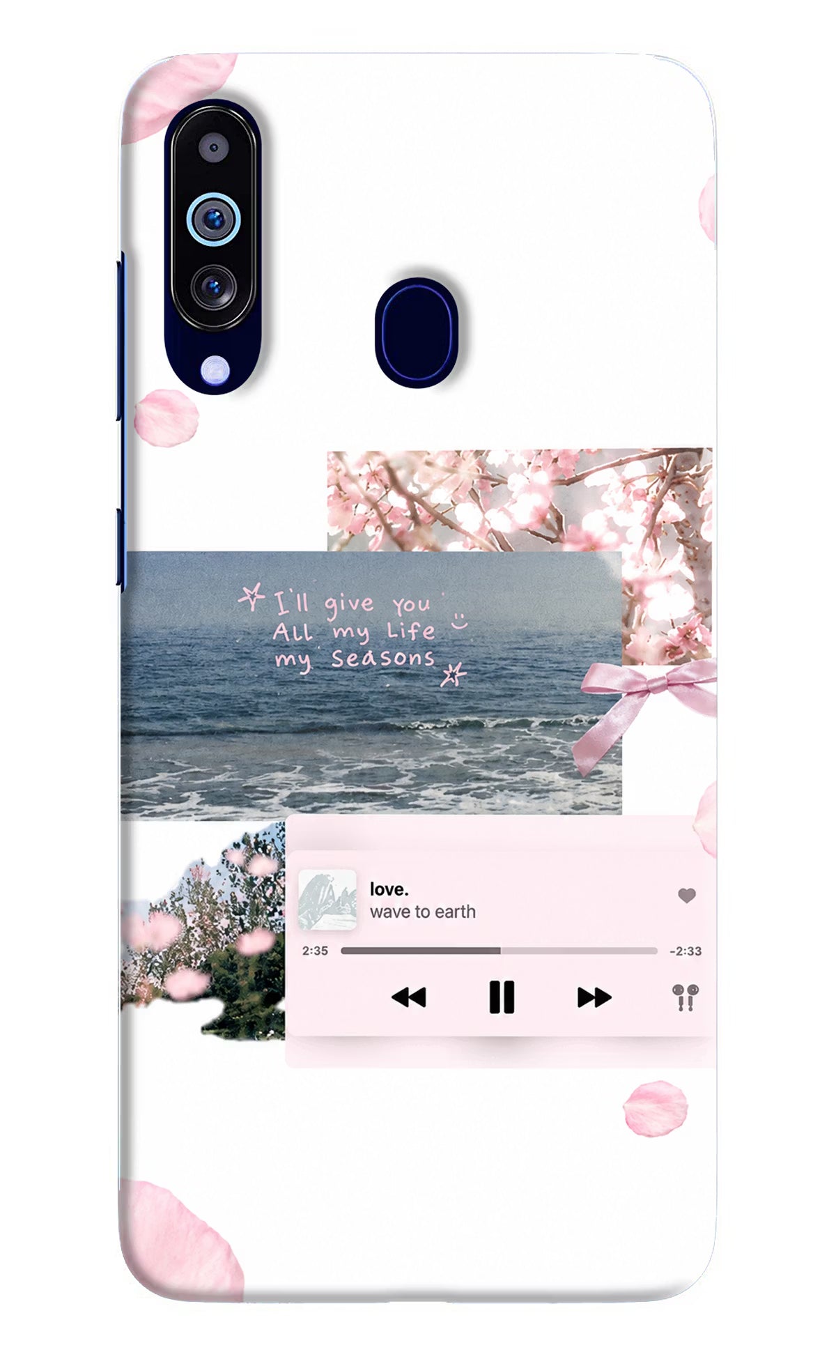 Wave to earth Samsung M40/A60 Back Cover