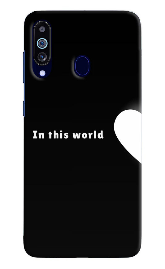 This World Samsung M40/A60 Hard Case Back Cover by Casekaro
