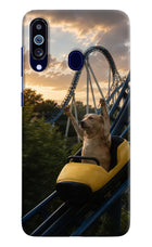 Rollercoaster Dog Samsung M40/A60 Hard Case Back Cover by Casekaro