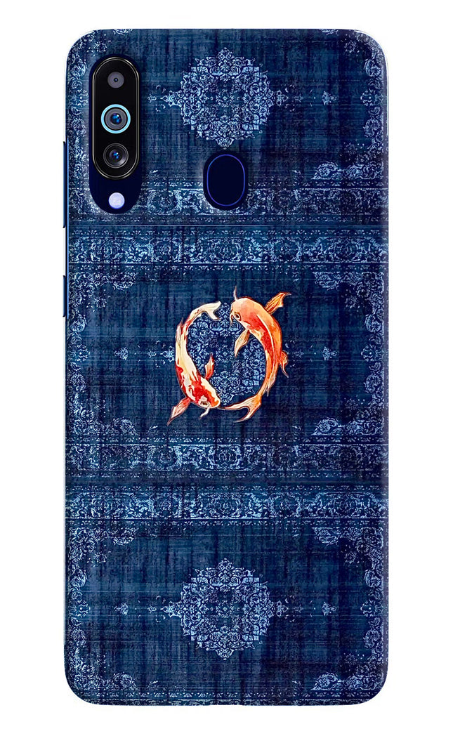 Koi Blue Samsung M40/A60 Hard Case Back Cover by Casekaro