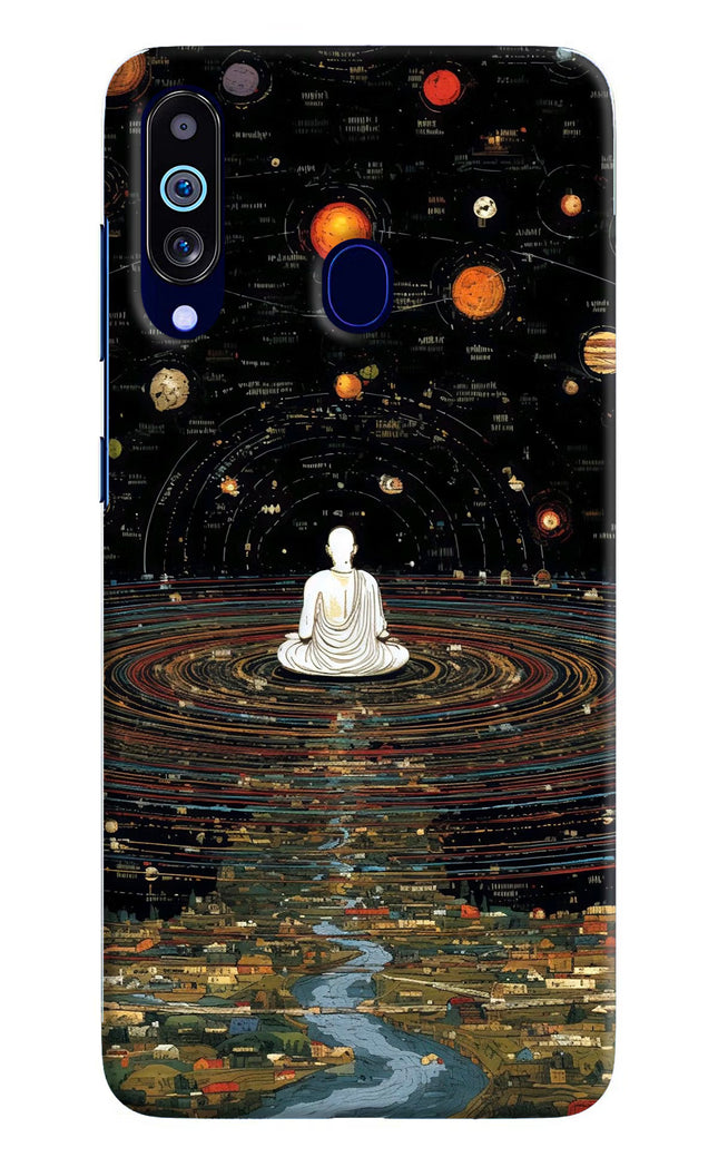 Space Monk Samsung M40/A60 Hard Case Back Cover by Casekaro
