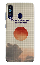 Pixel Sun Samsung M40/A60 Hard Case Back Cover by Casekaro
