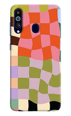 Wavy Grid Samsung M40/A60 Hard Case Back Cover by Casekaro