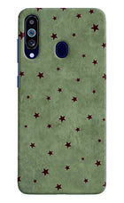 Green Stars Samsung M40/A60 Hard Case Back Cover by Casekaro