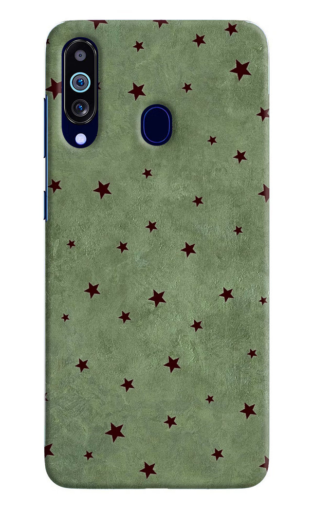 Green Stars Samsung M40/A60 Hard Case Back Cover by Casekaro