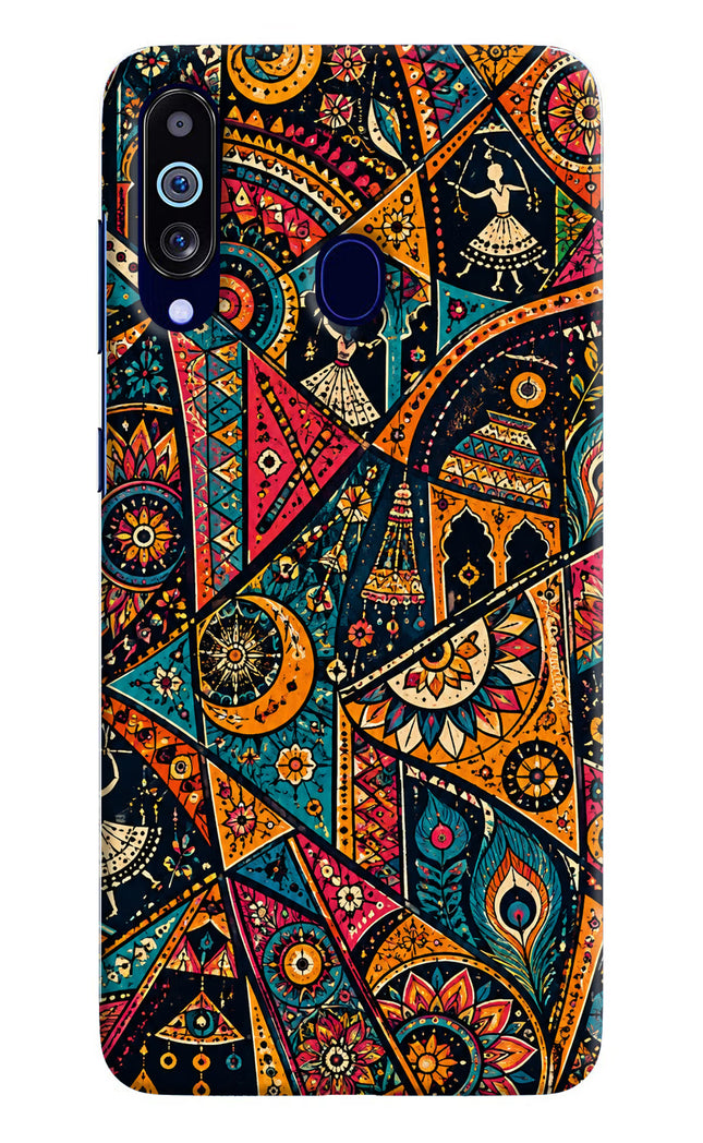 Folk Print Samsung M40/A60 Hard Case Back Cover by Casekaro