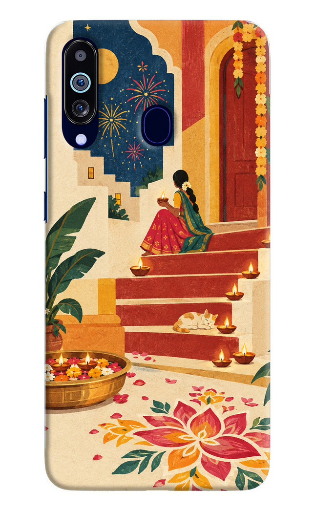 Diwali Rangoli Samsung M40/A60 Hard Case Back Cover by Casekaro