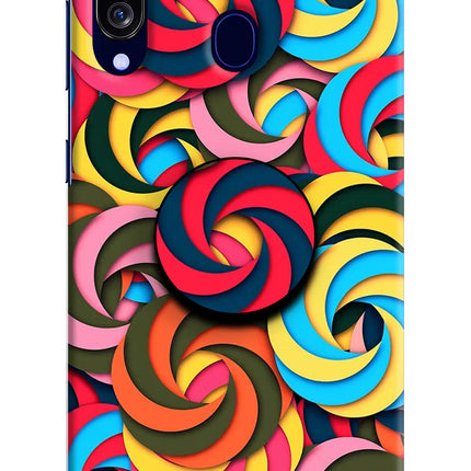 Spiral Pattern Samsung M40/A60 Pop Case by Casekaro