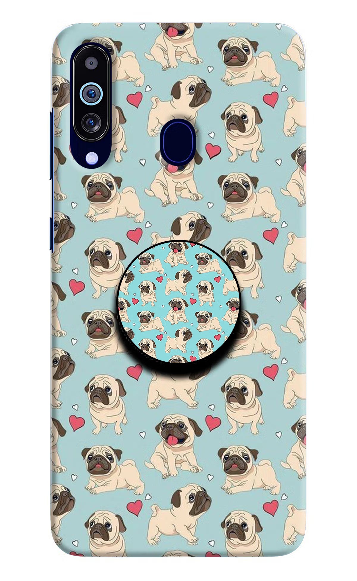 Pug Dog Samsung M40/A60 Pop Case by Casekaro