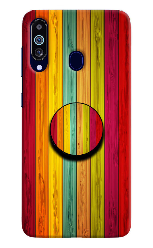 Multicolor Wooden Samsung M40/A60 Pop Case by Casekaro