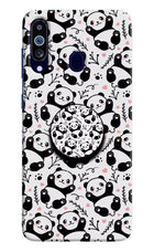 Cute Panda Samsung M40/A60 Pop Case by Casekaro