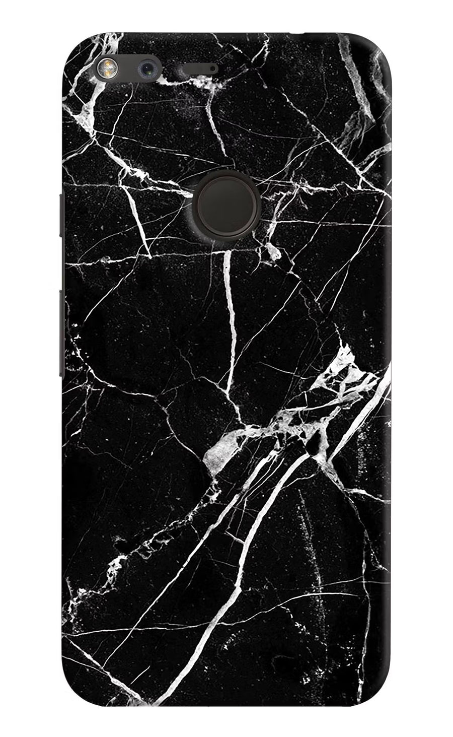 Black Marble Pattern Google Pixel Back Cover, Hard case