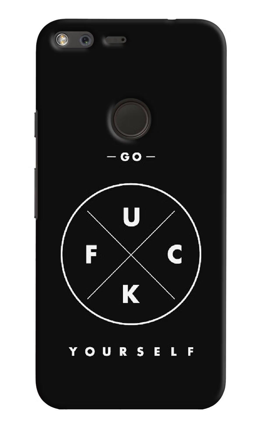 Go Fuck Yourself Google Pixel Back Cover, Hard case