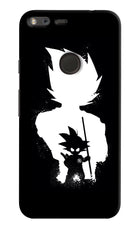 Goku Shadow Google Pixel Hard Case Back Cover by Casekaro