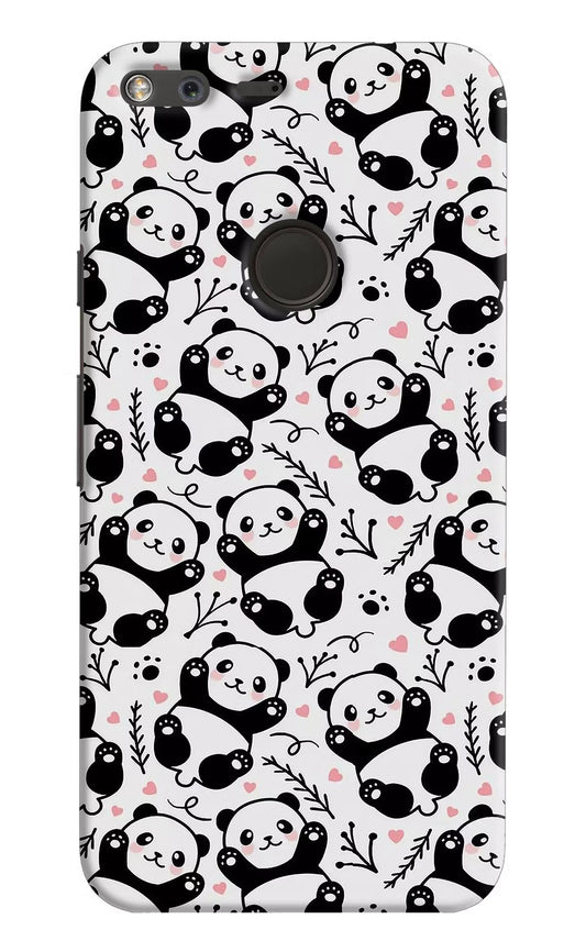 Cute Panda Google Pixel Hard Case Back Cover by Casekaro
