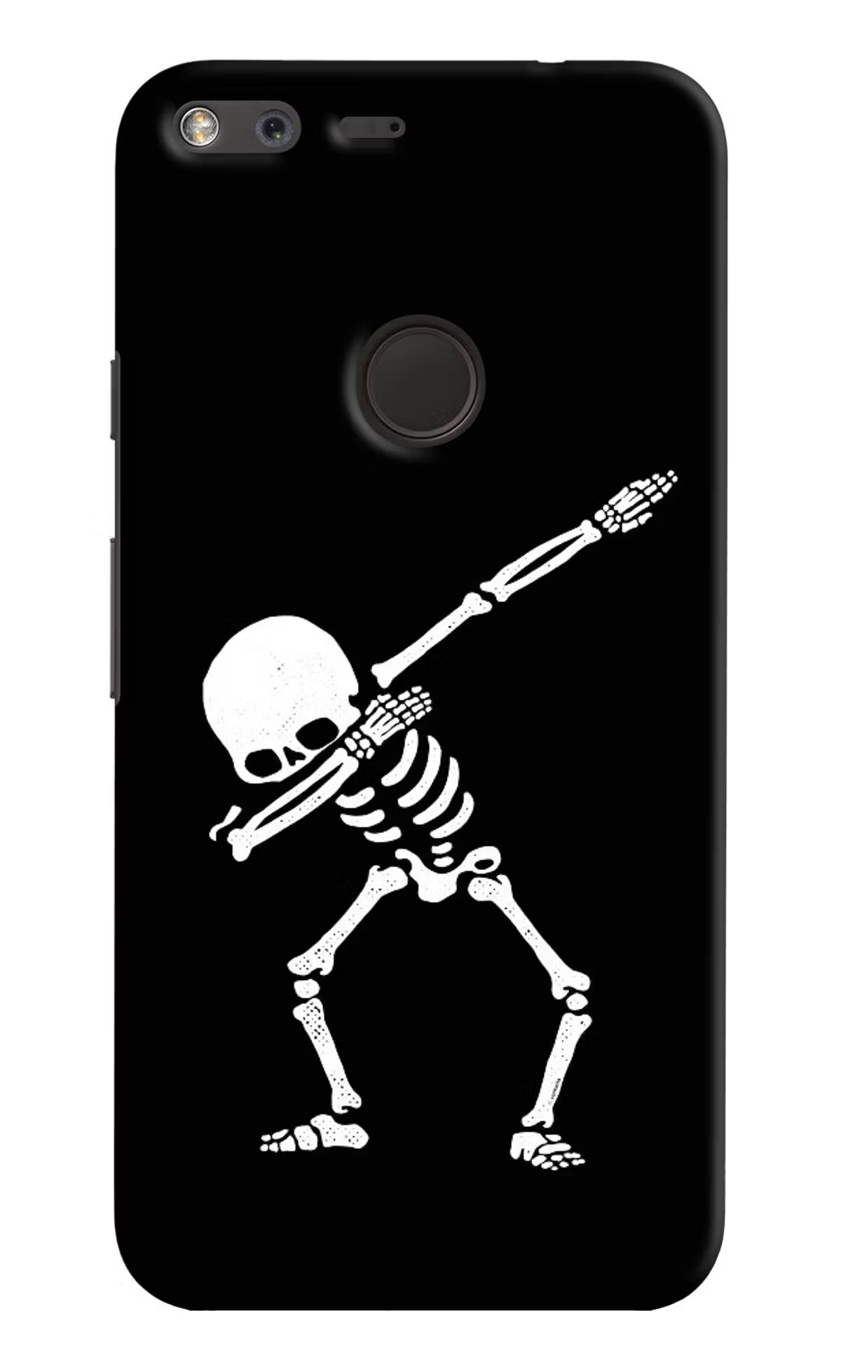 Dabbing Skeleton Art Google Pixel Hard Case Back Cover by Casekaro