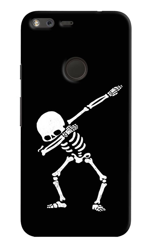 Dabbing Skeleton Art Google Pixel Hard Case Back Cover by Casekaro