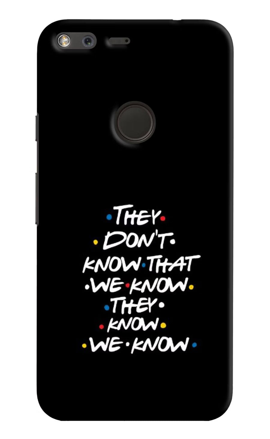 FRIENDS Dialogue Google Pixel Back Cover, Hard case