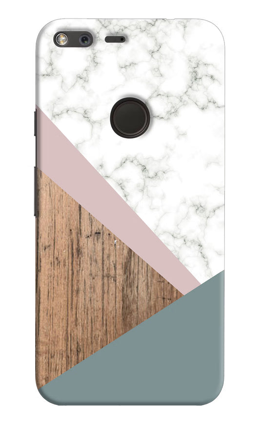 Marble wood Abstract Google Pixel Hard Case Back Cover by Casekaro