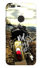 Ride More Worry Less Google Pixel Hard Case Back Cover by Casekaro