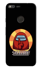 Among Us Shhh! Google Pixel Hard Case Back Cover by Casekaro