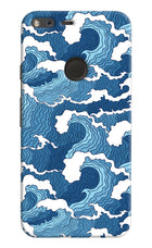 Blue Waves Google Pixel Hard Case Back Cover by Casekaro
