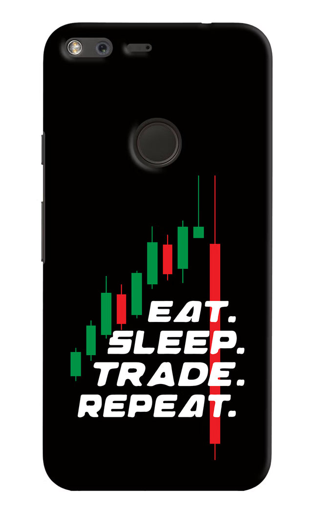 Eat Sleep Trade Repeat Google Pixel Hard Case Back Cover by Casekaro