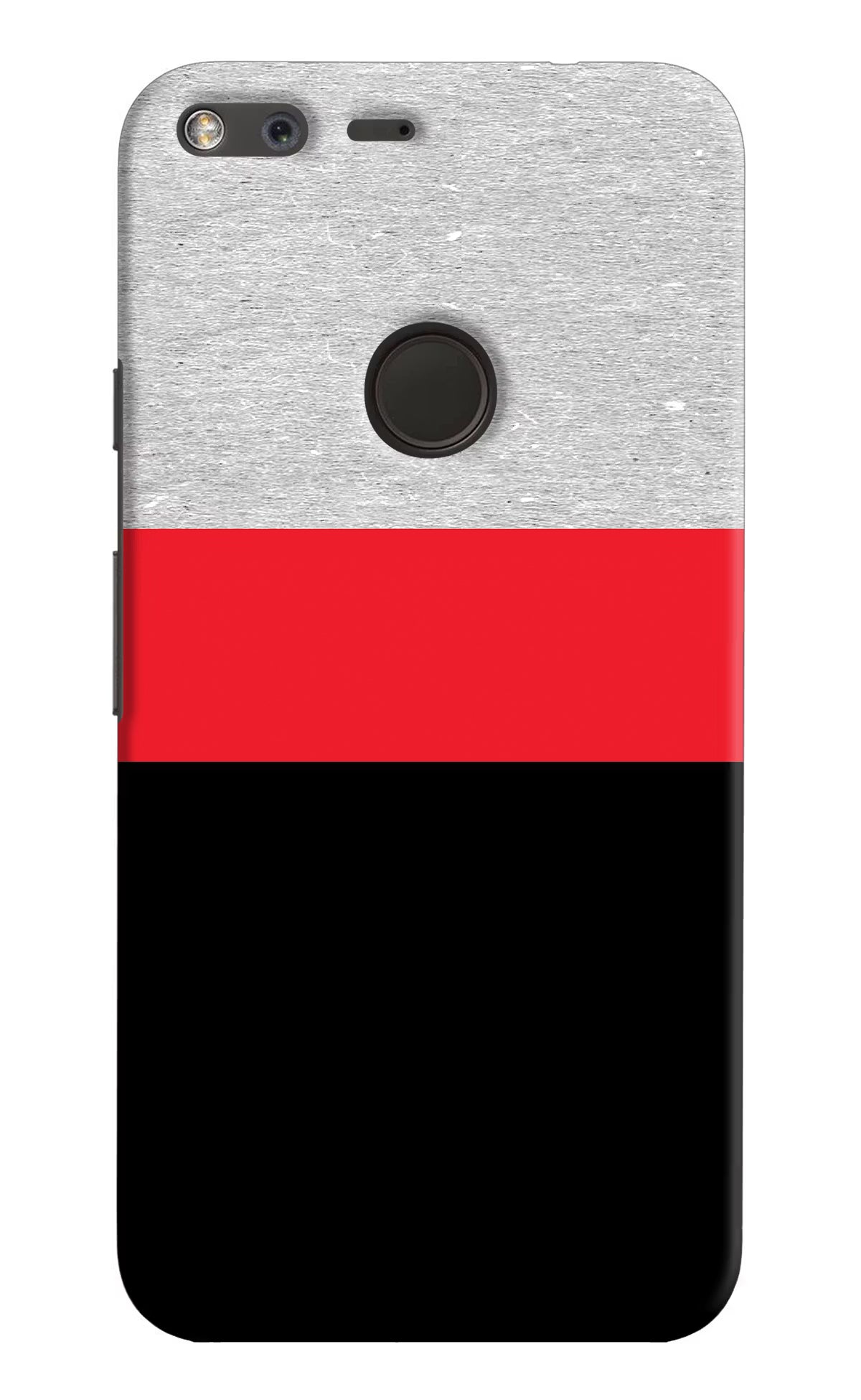 Tri Color Pattern Google Pixel Hard Case Back Cover by Casekaro