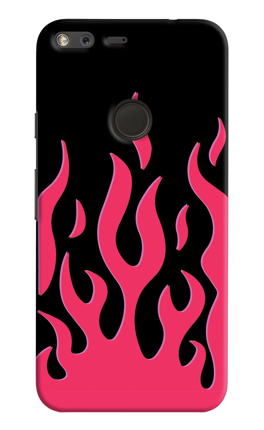 Fire Flames Google Pixel Back Cover, Hard case