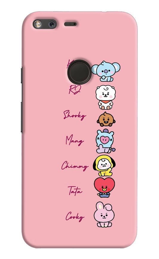 BTS names Google Pixel Hard Case Back Cover by Casekaro